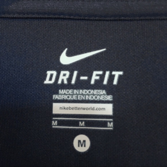 [SOLD] Nike navy blue dri-fit track jacket - Picture 3 of 3
